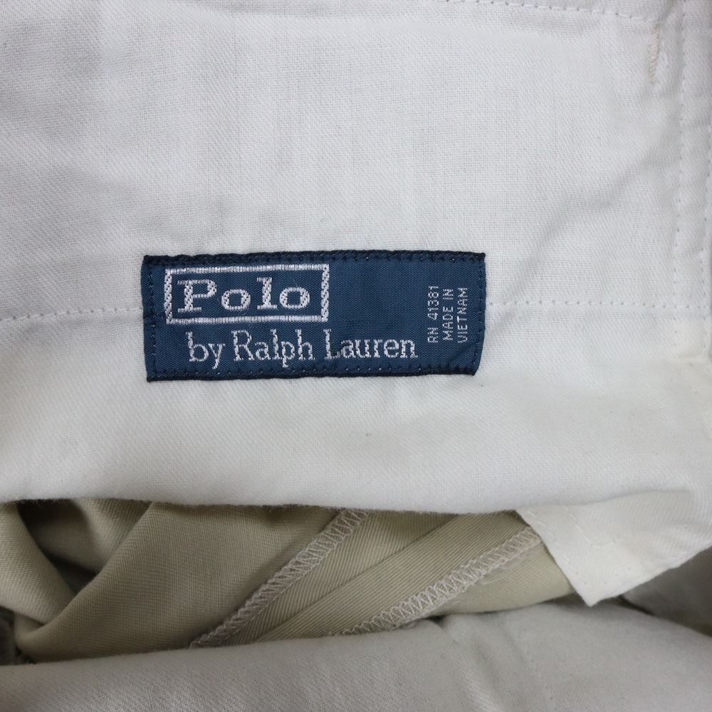 Polo Ralph Lauren Shorts Mens 36 Chino Flap Pocket Golf Casual Flat Front Beige - Picture 5 of 11